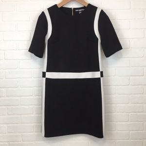 Karl Lagerfeld Black and White Shift Dress